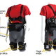 A closer look at the exosuit.